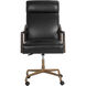 Collin Brown / Cortina Black Leather Office Chair